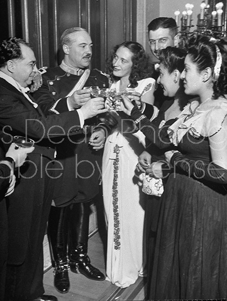 Guests attending Miguel Aleman's inauguration.