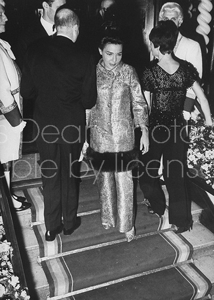 Rosie Carita walking at the Lido in Paris.