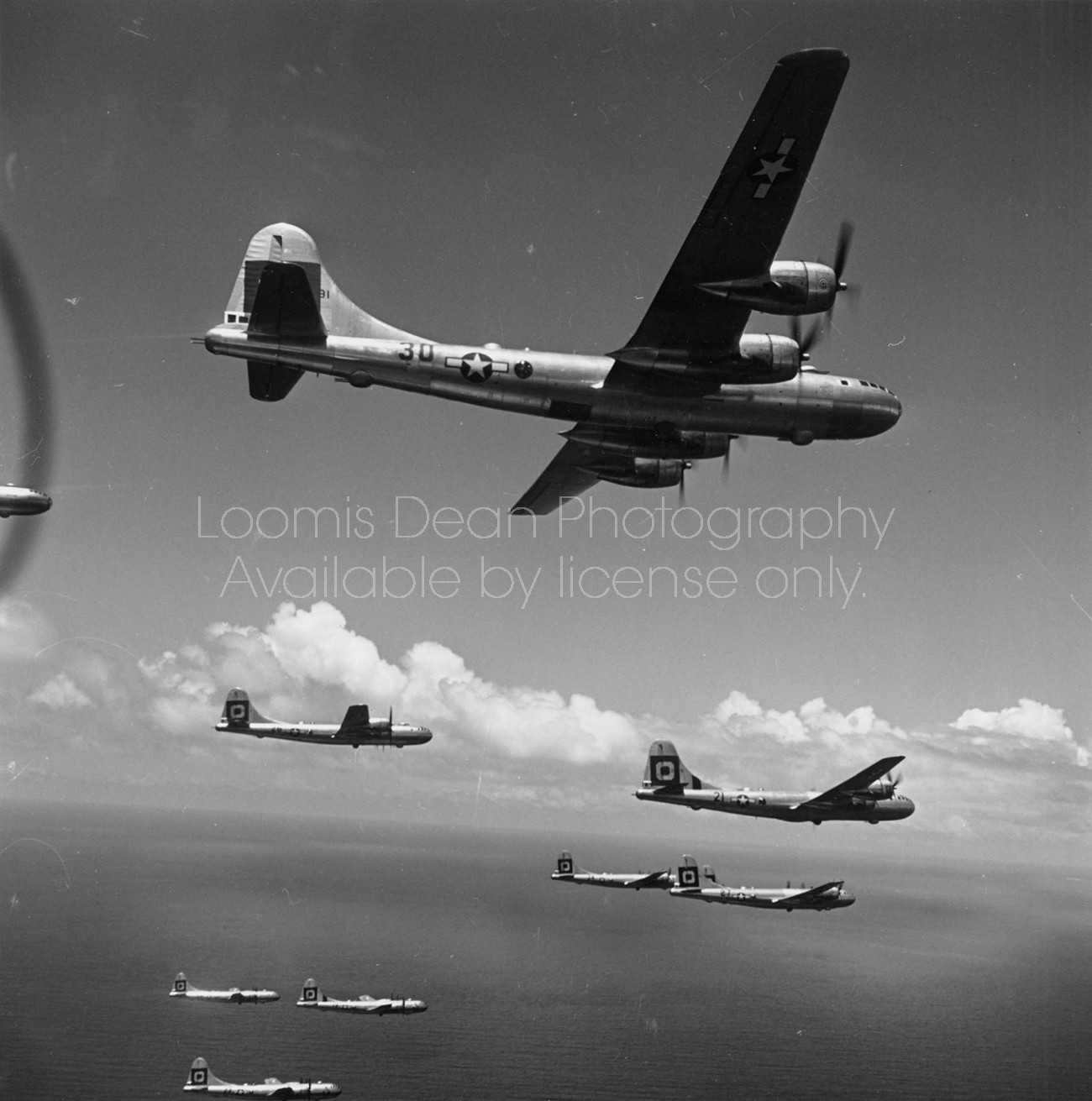 U.S. AIR FORCE B29 FLIGHT FORMATION S 230 