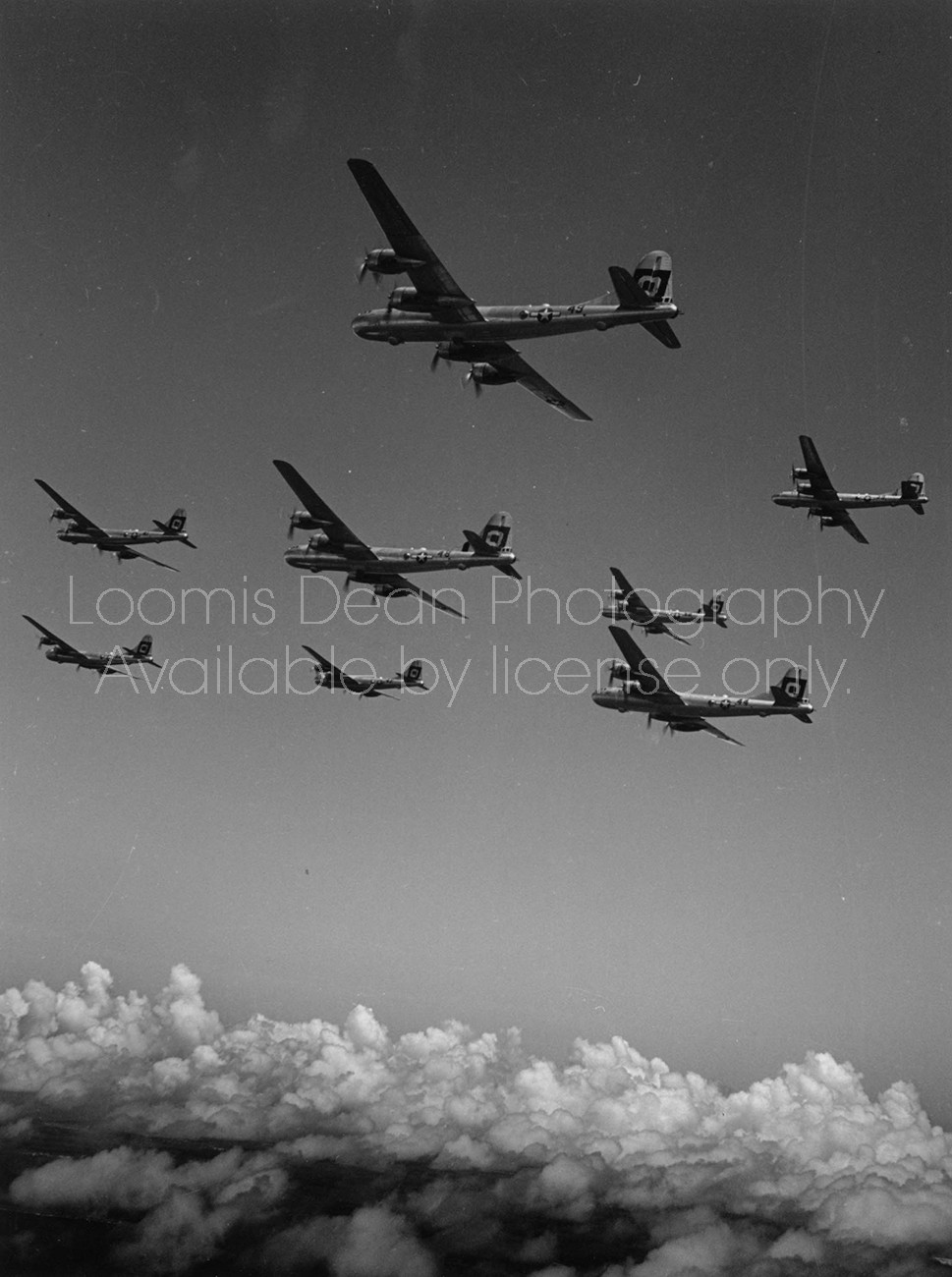 U.S. AIR FORCE B29 FLIGHT FORMATION S 228 