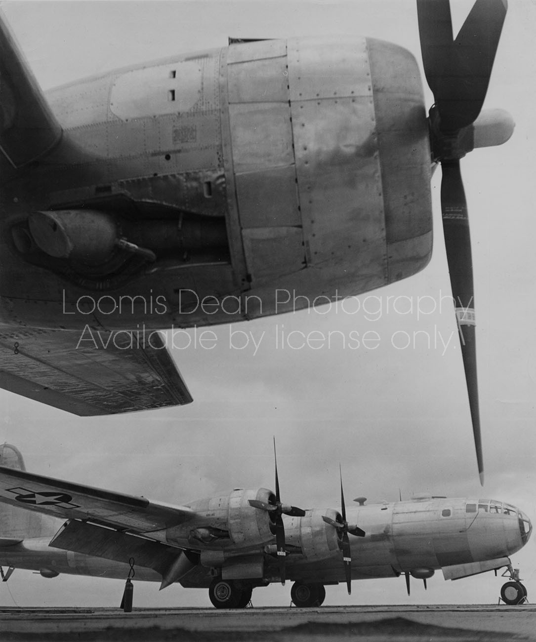 U.S. AIR FORCE B29 ON RUNWAY 246 