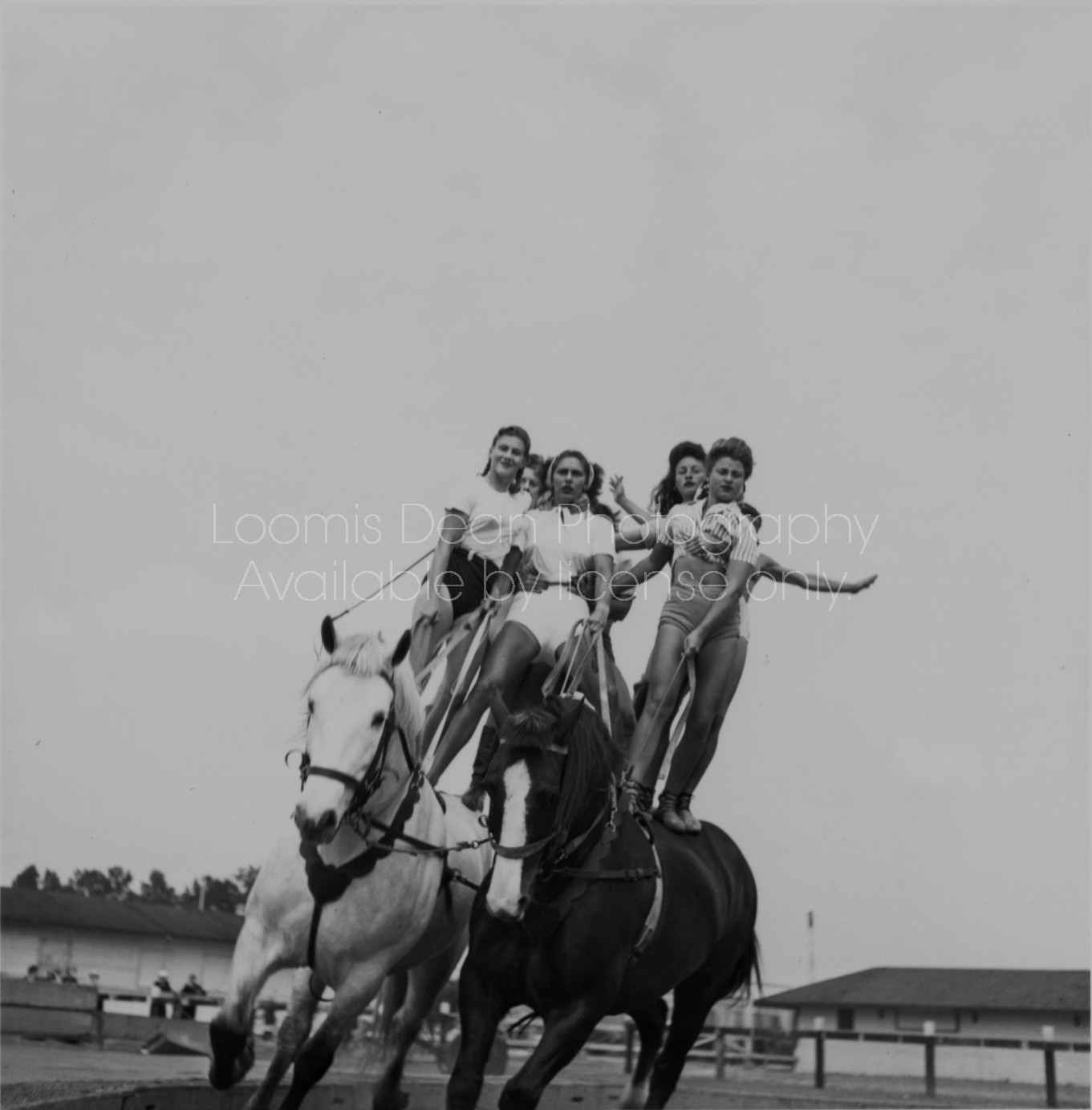 RINGLING CIRCUS TRICK RIDING TEAM 091 