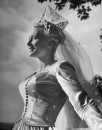 Portrait of bride at West Point wedding.