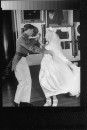 Bride and groom dancing at West Point wedding ceremony.