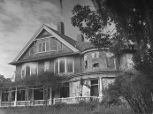 View of abandoned mansion on Jekell Island.