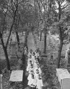 A view of a cemetery at a Lutheran Episcopal Church.
