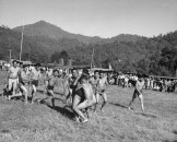 Cherokee Indians playing stickball.