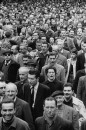 French crowd demonstrating against Charles de Gaulle.