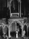 Singer Marian Anderson singing African American spirituals at St. Chapelle.