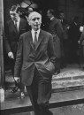 British Tories Alec Douglas-Home, Sir (C) and Edward DuCann  leaving  Church House after the election of Edward Heath as the leader of Conservative Party.
