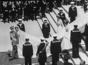 Royal wedding of Spain's Juan Carlos and Princess Sophia.