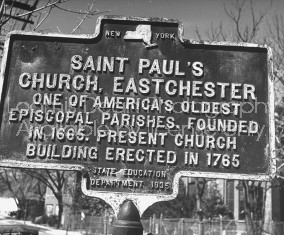 A sign for St. Paul's Church.