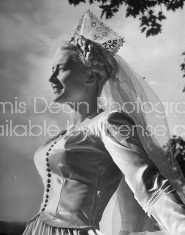 Portrait of bride at West Point wedding.