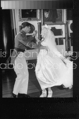 Bride and groom dancing at West Point wedding ceremony.