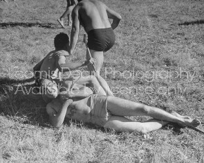 Cherokee Indians playing stickball.