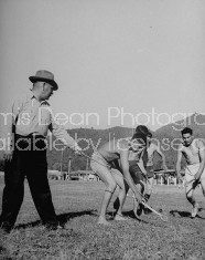 Cherokee Indians playing stickball.