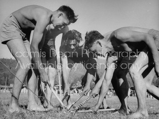 Cherokee Indians playing stickball.