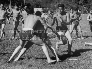 Cherokee Indians playing stickball.