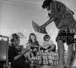 UCLA co-ed students relaxing in girls dormitory, dressing sloppily.