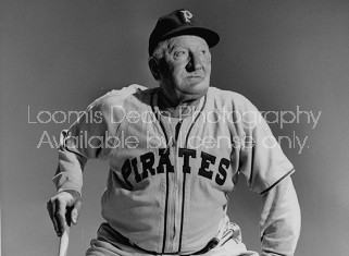 Pirates player looking into distance. 