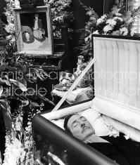 John Decker's body lying in state.