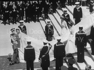 Royal wedding of Spain's Juan Carlos and Princess Sophia.