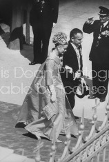 Ranier III of Monaco and wife at wedding of Princess Sophia of Greece and Prince Juan Carlos of Spain.