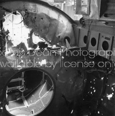 U.S. AIR FORCE B29 BOMBER SHRAPNEL DAMAGE 099 