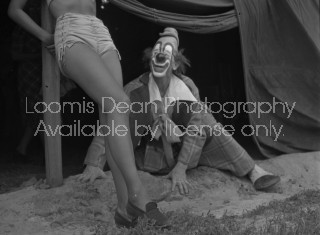 RINGLING CIRCUS CLOWN AND SHOWGIRL 