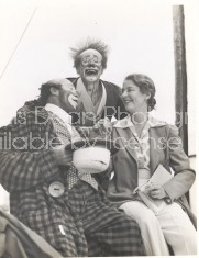 RINGLING CIRCUS CLOWNS AND SHOWGIRL 