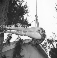 RINGLING CIRCUS LALAGE TRAPEZE PRACTICE 170 