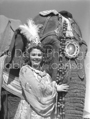 RINGLING CIRCUS SHOWGIRL AND ELEPHANT2 